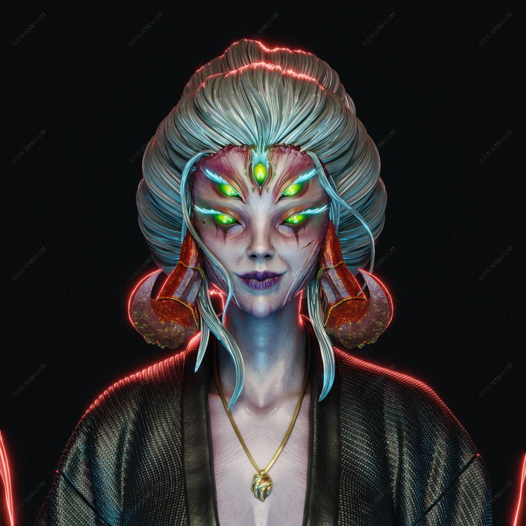 P站图纸印象馆 CA3D 黑神话:悟空 四妹 CA3D 黑神话:悟空 四妹