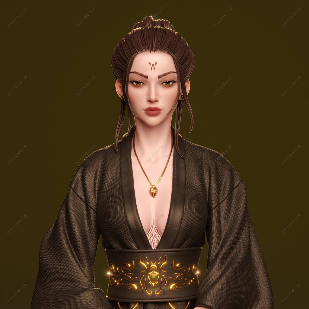 P站图纸印象馆 CA3D 黑神话:悟空 四妹 CA3D 黑神话:悟空 四妹