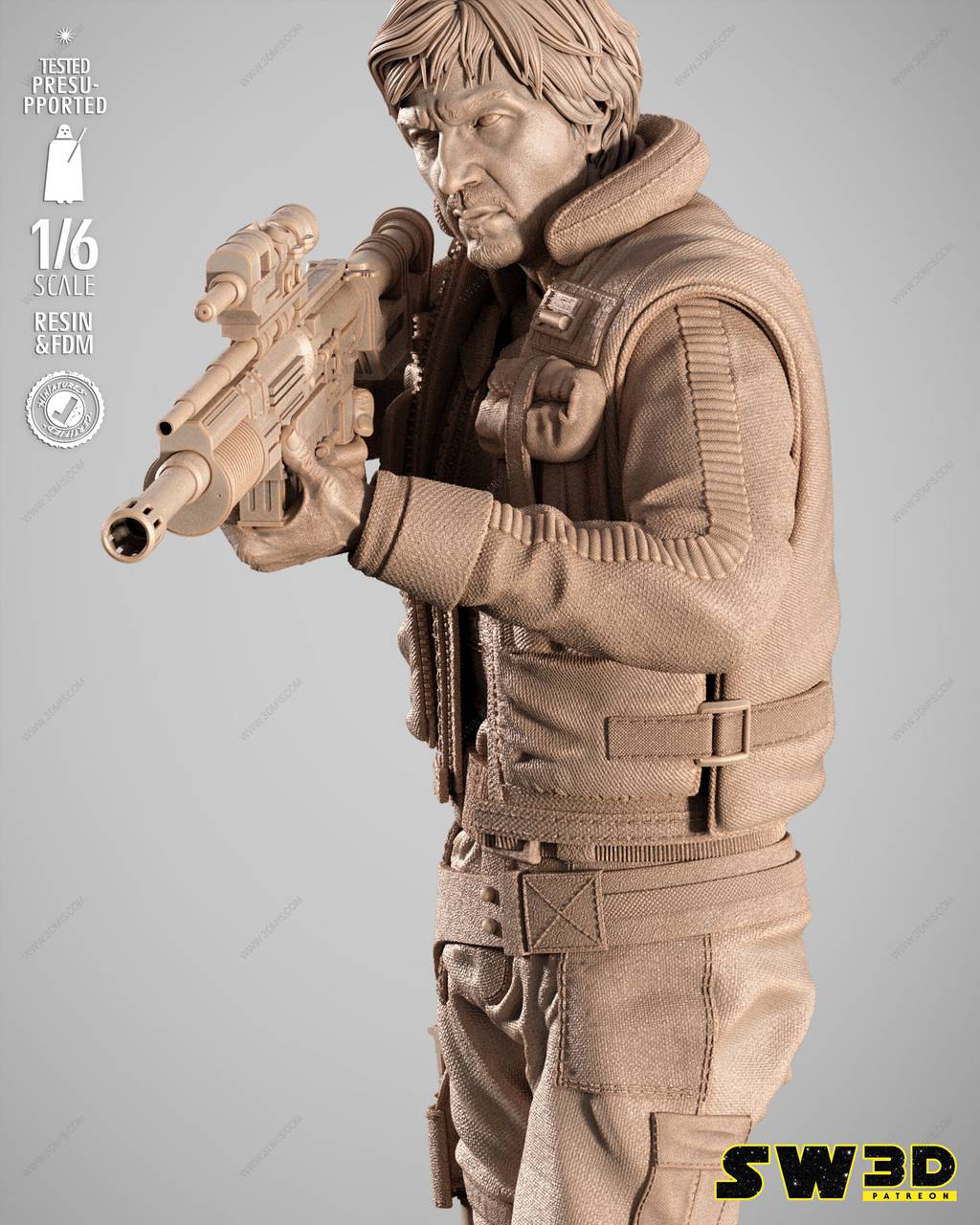 P站图纸印象馆 SW3D 星球大战 卡西安·安多 SW3D 星球大战 卡西安·安多