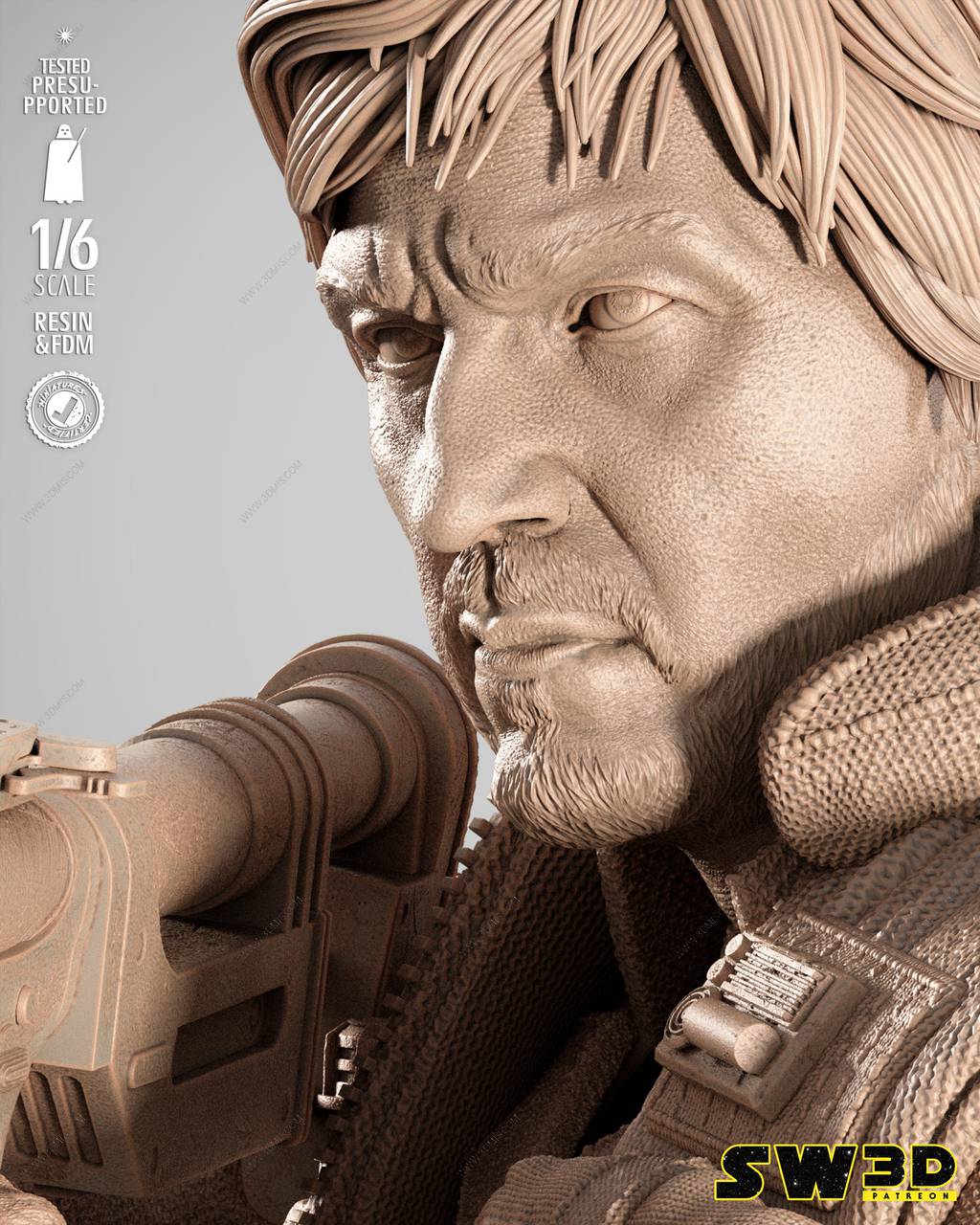 P站图纸印象馆 SW3D 星球大战 卡西安·安多 SW3D 星球大战 卡西安·安多