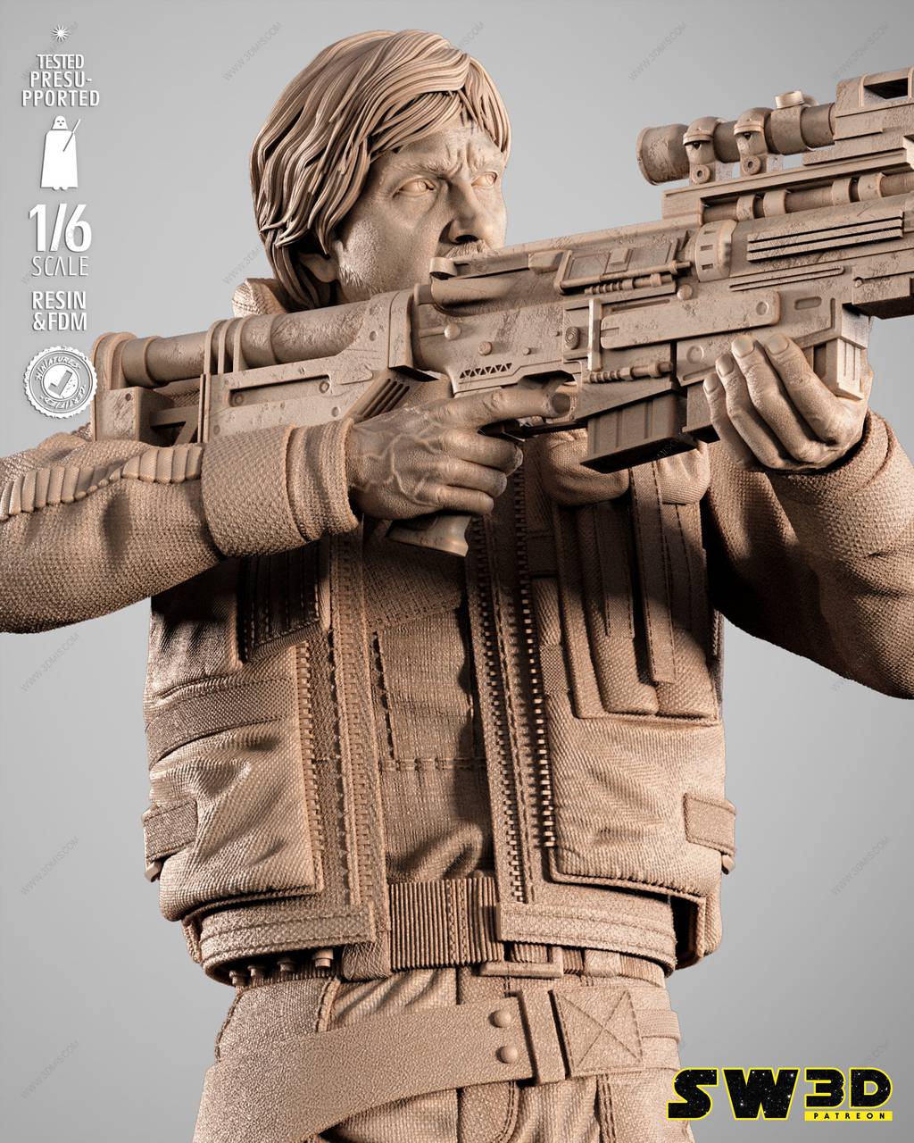 P站图纸印象馆 SW3D 星球大战 卡西安·安多 SW3D 星球大战 卡西安·安多