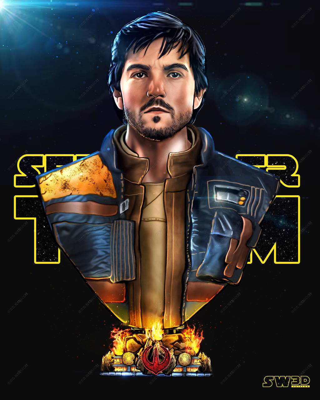 P站图纸印象馆 SW3D 星球大战 卡西安·安多 SW3D 星球大战 卡西安·安多