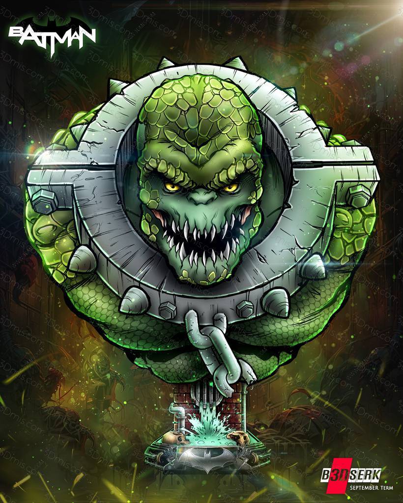 P站图纸印象馆 B3DSERK DC漫画 杀手鳄 B3DSERK DC漫画 杀手鳄