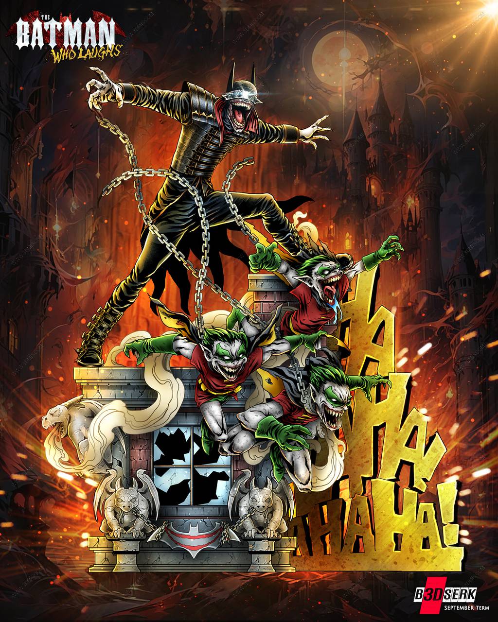 P站图纸印象馆 B3DSERK DC漫画 狂笑之蝠 B3DSERK DC漫画 狂笑之蝠