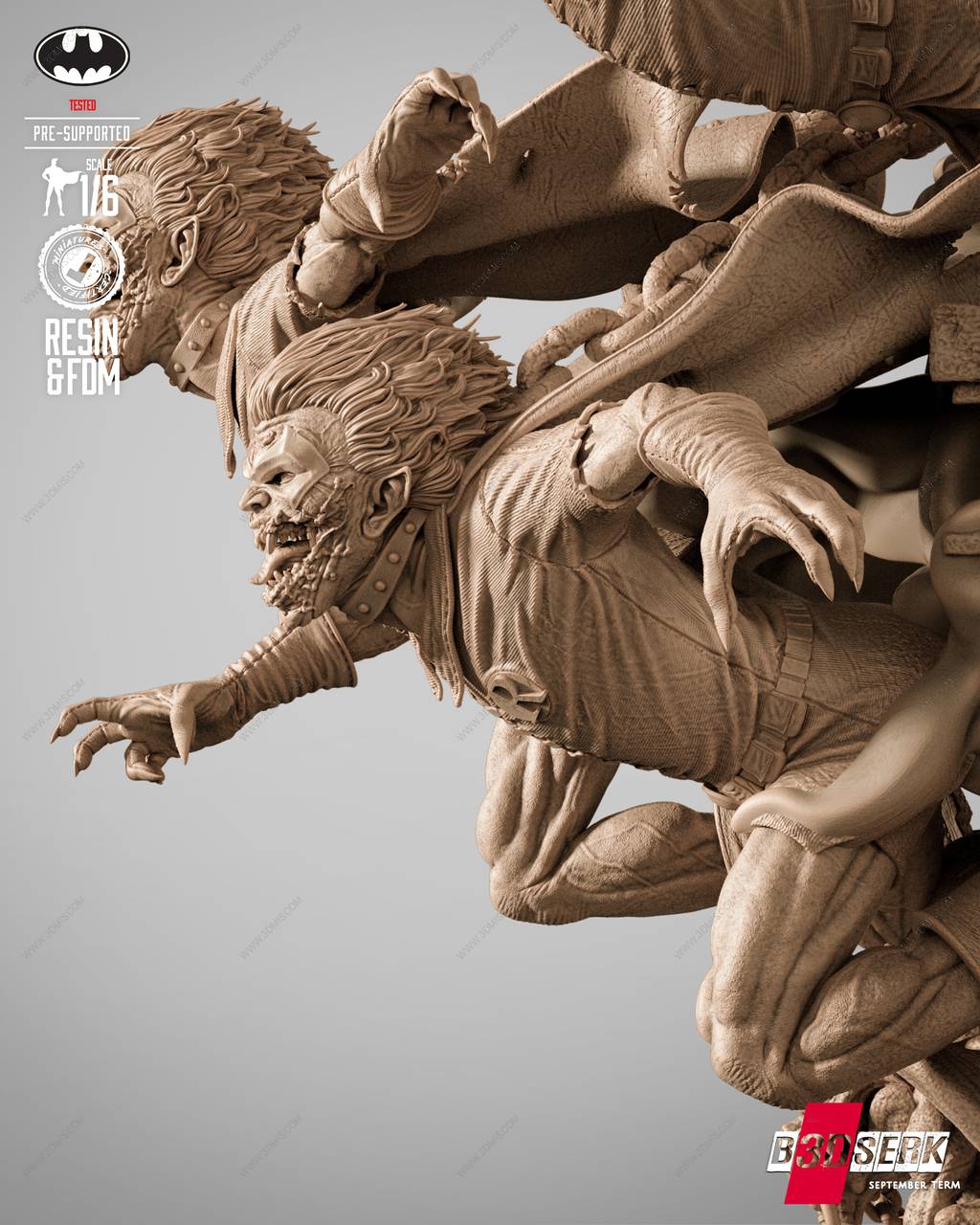 P站图纸印象馆 B3DSERK DC漫画 狂笑之蝠 B3DSERK DC漫画 狂笑之蝠