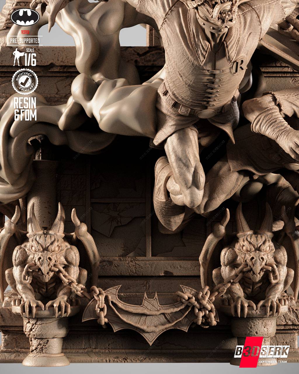 P站图纸印象馆 B3DSERK DC漫画 狂笑之蝠 B3DSERK DC漫画 狂笑之蝠