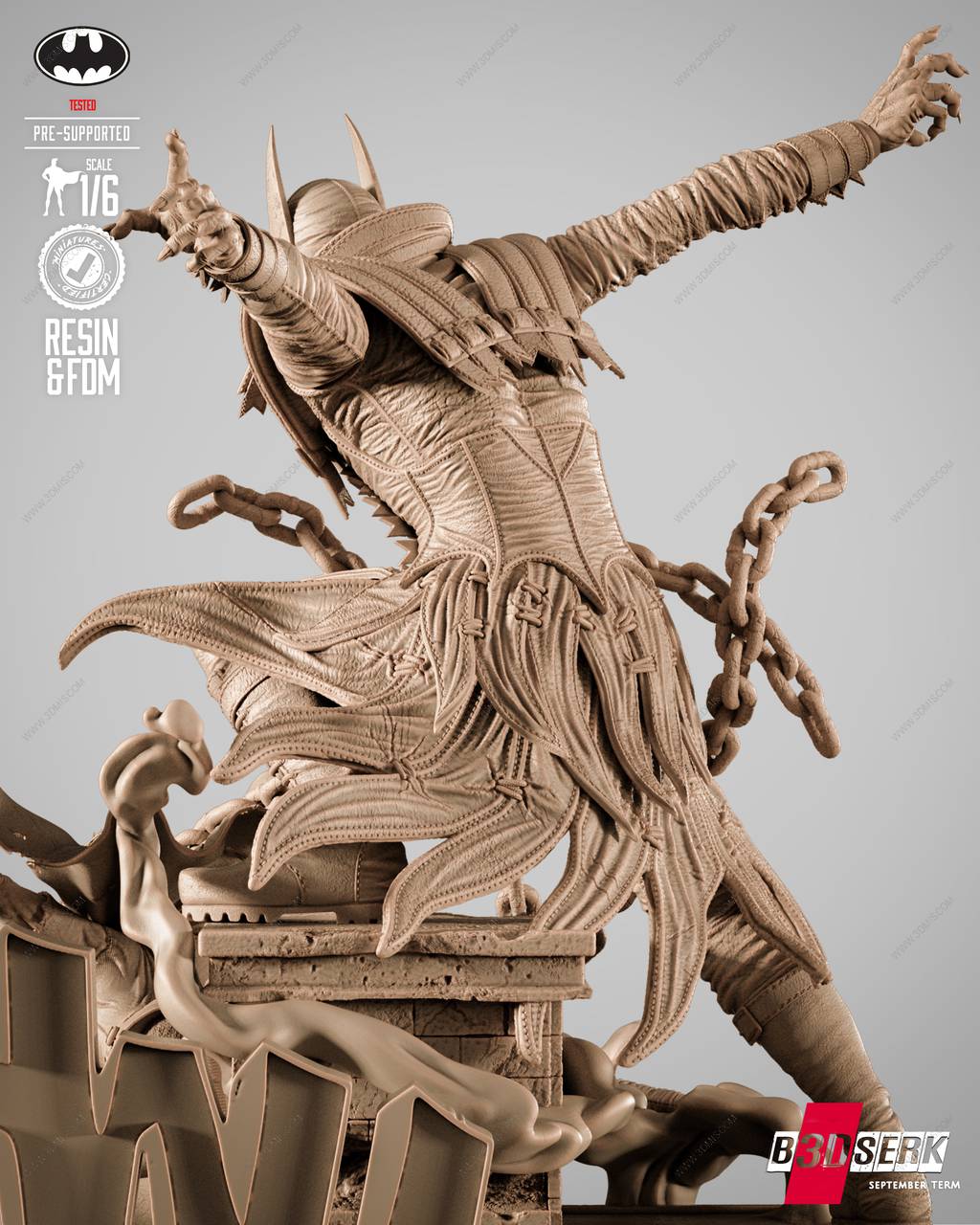 P站图纸印象馆 B3DSERK DC漫画 狂笑之蝠 B3DSERK DC漫画 狂笑之蝠