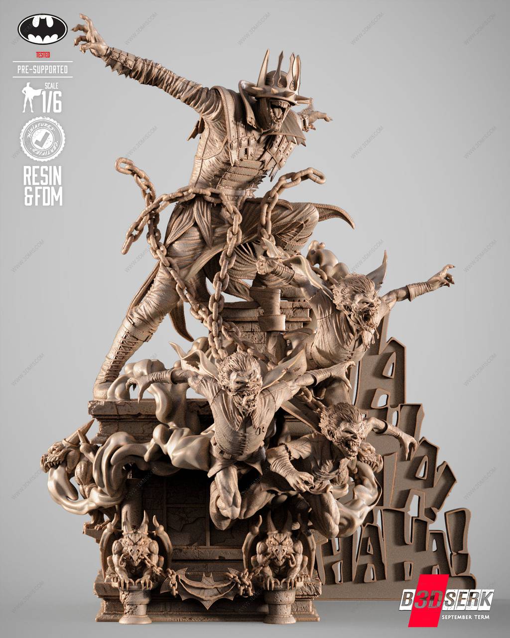 P站图纸印象馆 B3DSERK DC漫画 狂笑之蝠 B3DSERK DC漫画 狂笑之蝠