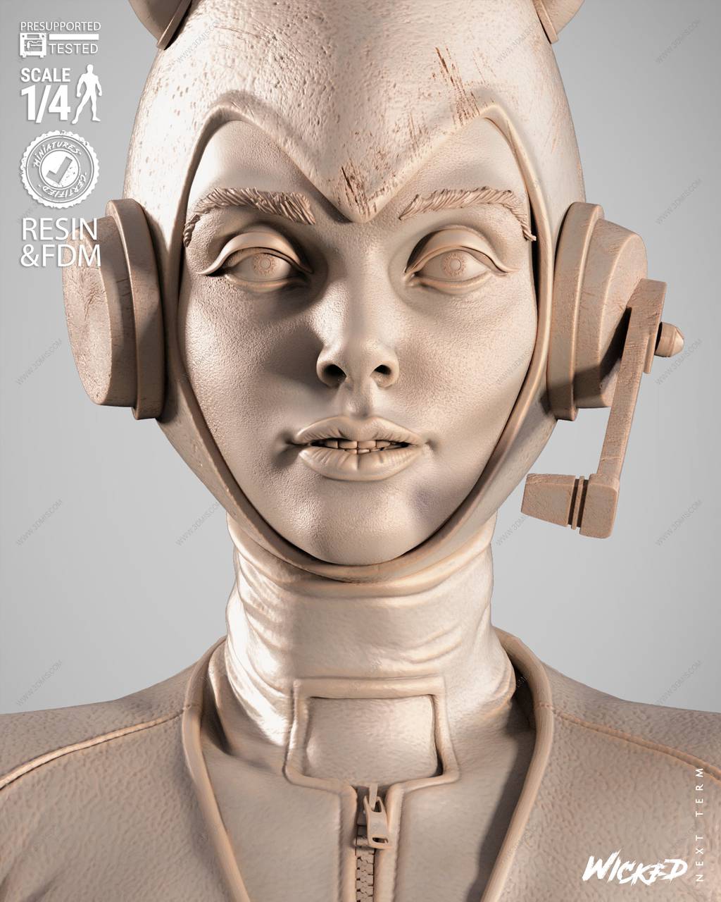 P站图纸印象馆 3DWicked 漫威 黄蜂女 3DWicked 漫威 黄蜂女