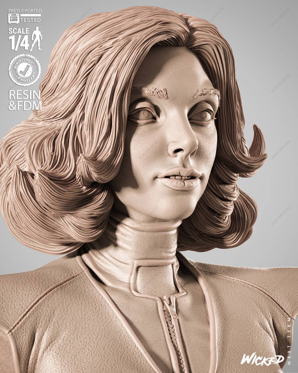 P站图纸印象馆 3DWicked 漫威 黄蜂女 3DWicked 漫威 黄蜂女