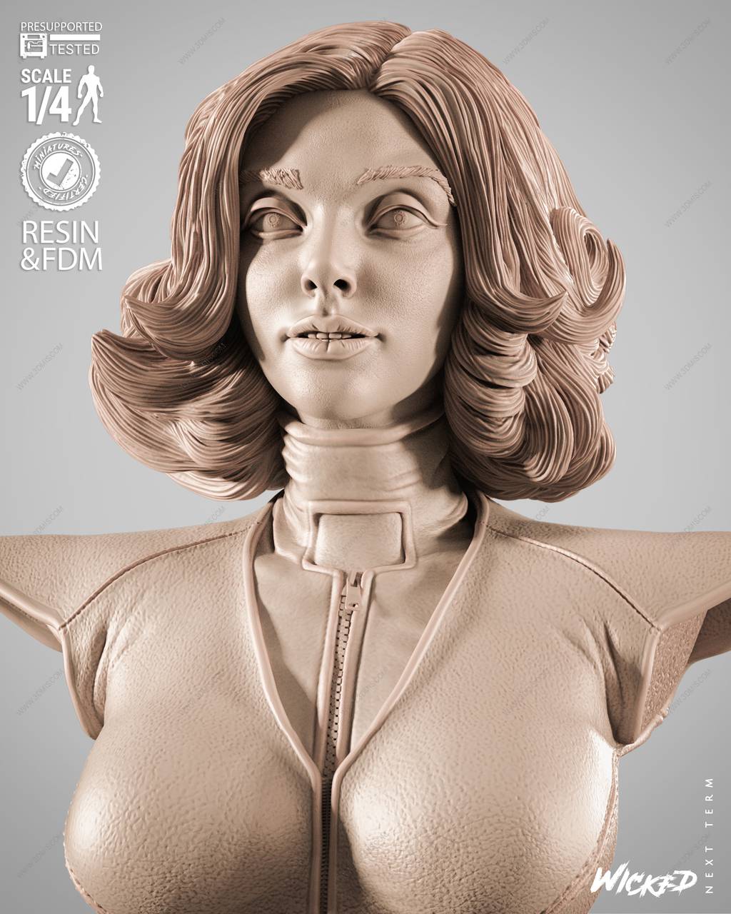 P站图纸印象馆 3DWicked 漫威 黄蜂女 3DWicked 漫威 黄蜂女