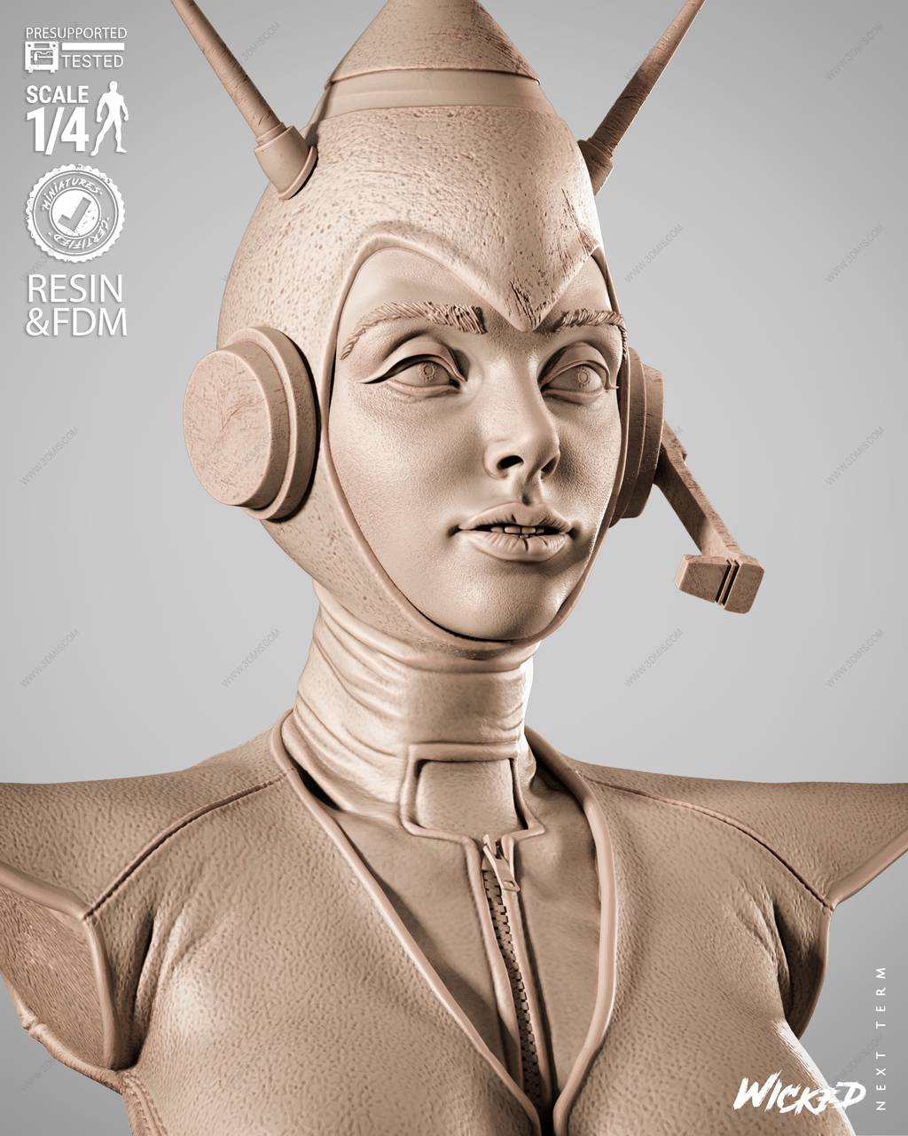 P站图纸印象馆 3DWicked 漫威 黄蜂女 3DWicked 漫威 黄蜂女