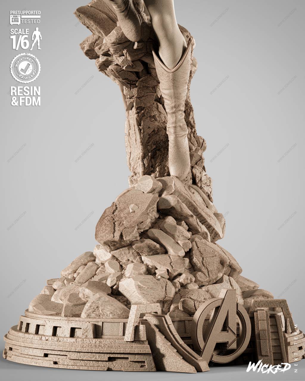 P站图纸印象馆 3DWicked 漫威 黄蜂女 3DWicked 漫威 黄蜂女