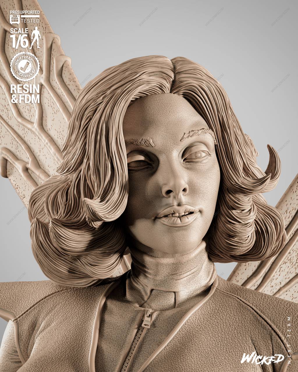 P站图纸印象馆 3DWicked 漫威 黄蜂女 3DWicked 漫威 黄蜂女