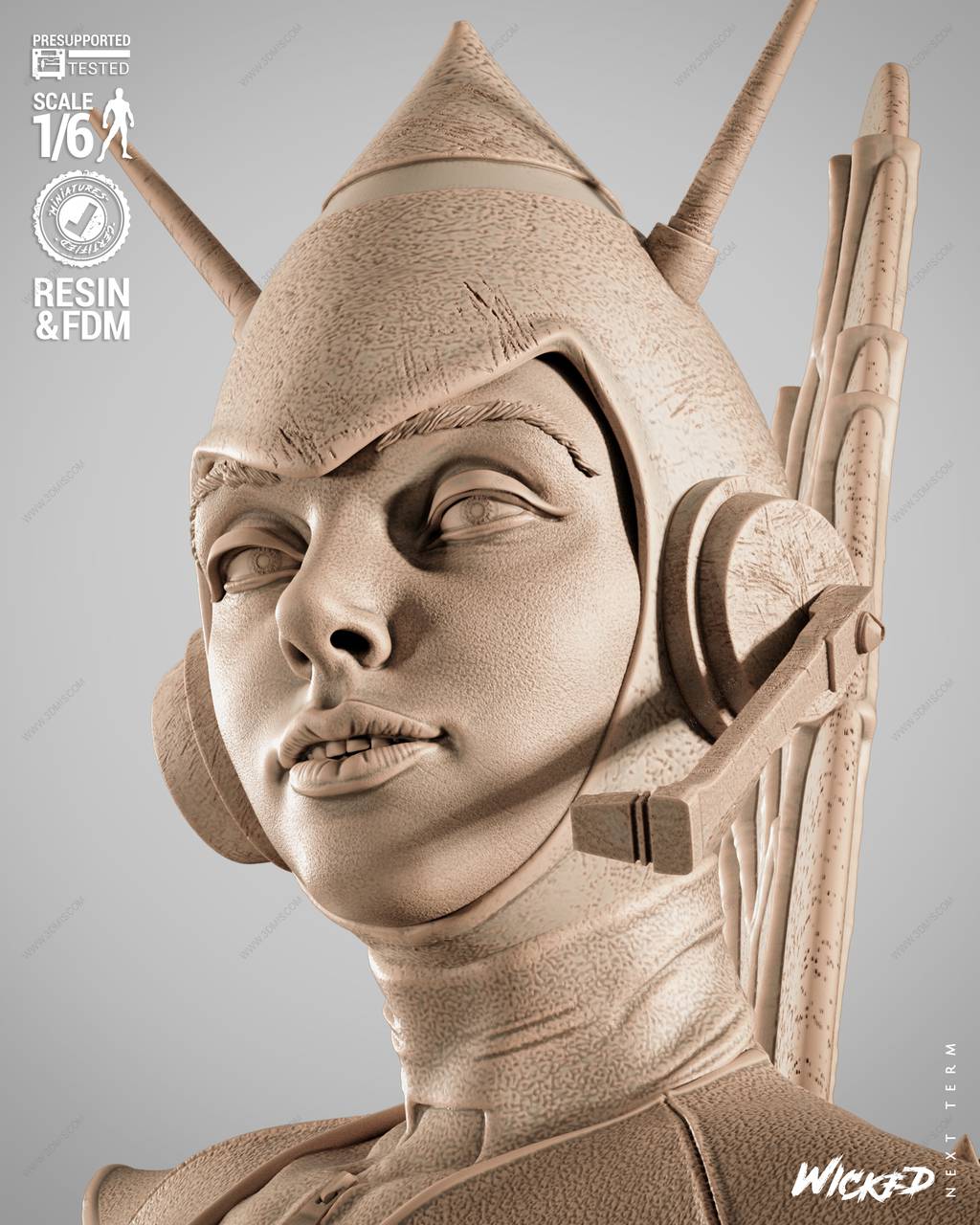 P站图纸印象馆 3DWicked 漫威 黄蜂女 3DWicked 漫威 黄蜂女