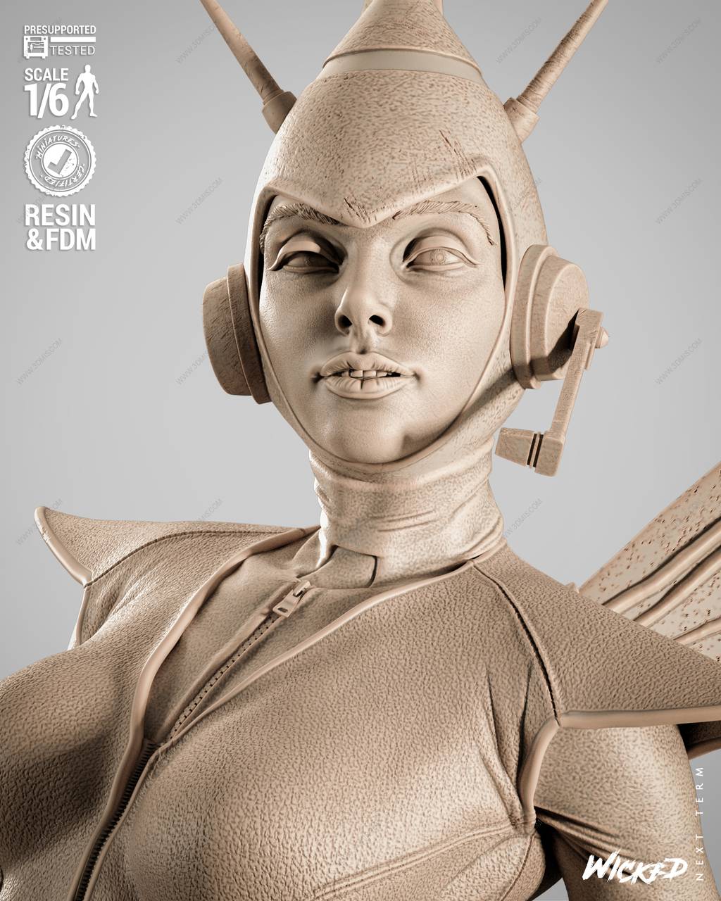 P站图纸印象馆 3DWicked 漫威 黄蜂女 3DWicked 漫威 黄蜂女