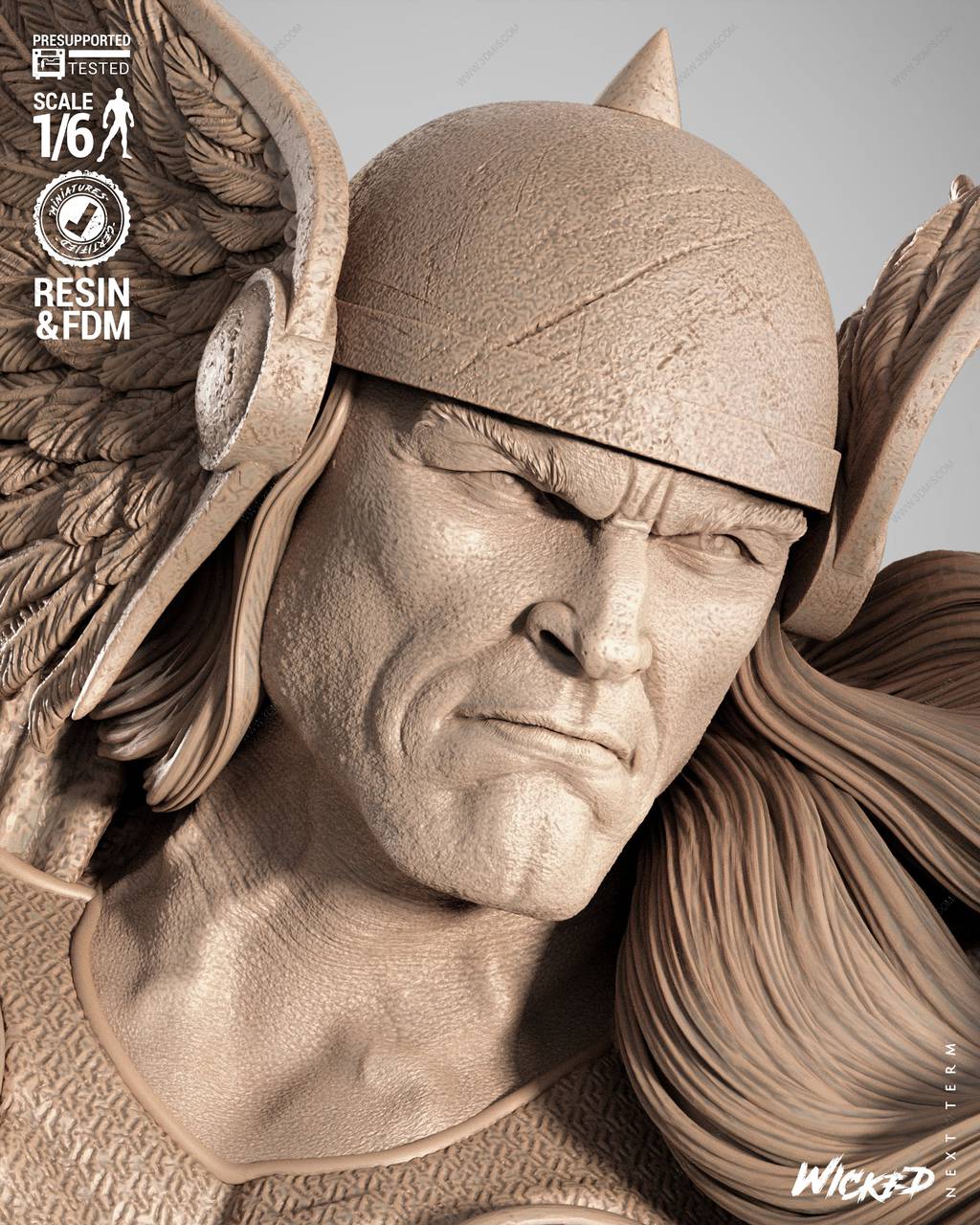 P站图纸印象馆 3DWicked 漫威 雷神索尔 3DWicked 漫威 雷神索尔