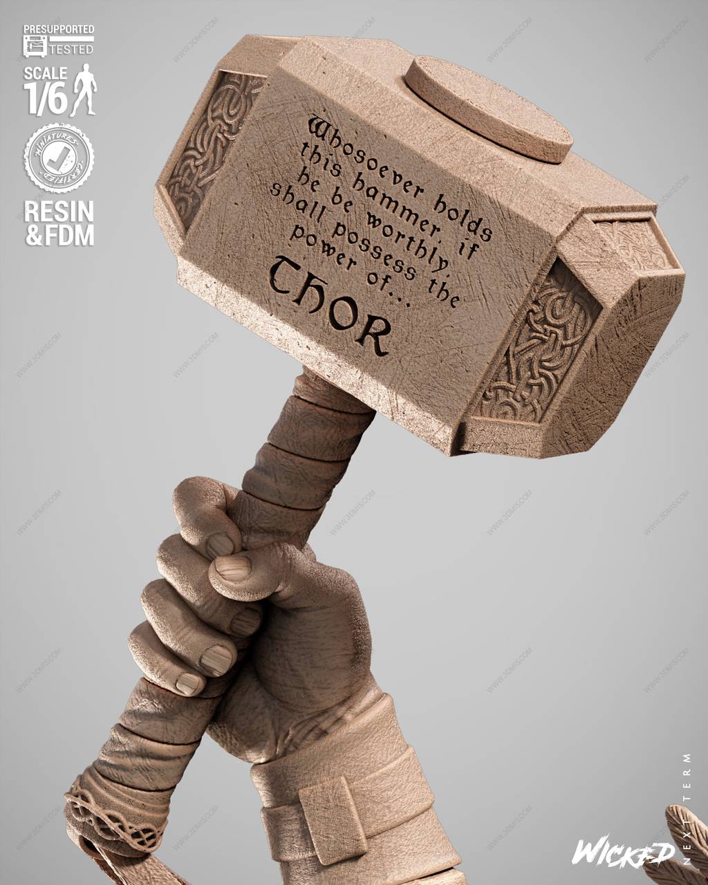 P站图纸印象馆 3DWicked 漫威 雷神索尔 3DWicked 漫威 雷神索尔