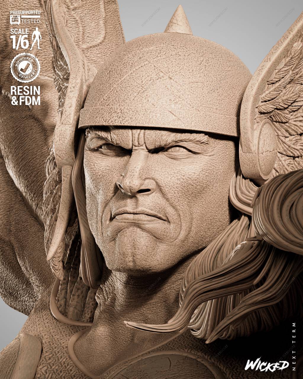 P站图纸印象馆 3DWicked 漫威 雷神索尔 3DWicked 漫威 雷神索尔