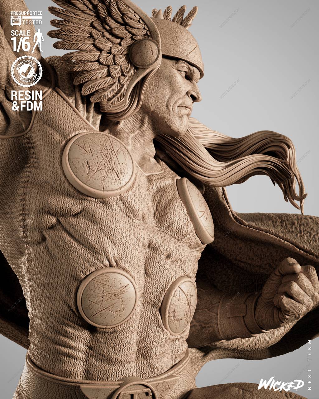 P站图纸印象馆 3DWicked 漫威 雷神索尔 3DWicked 漫威 雷神索尔