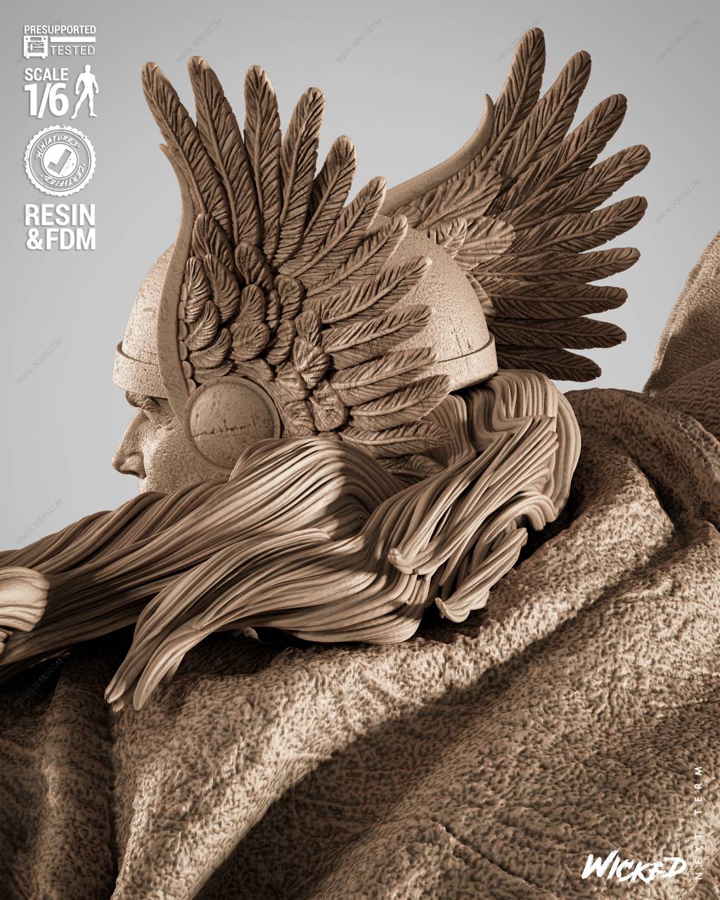 P站图纸印象馆 3DWicked 漫威 雷神索尔 3DWicked 漫威 雷神索尔