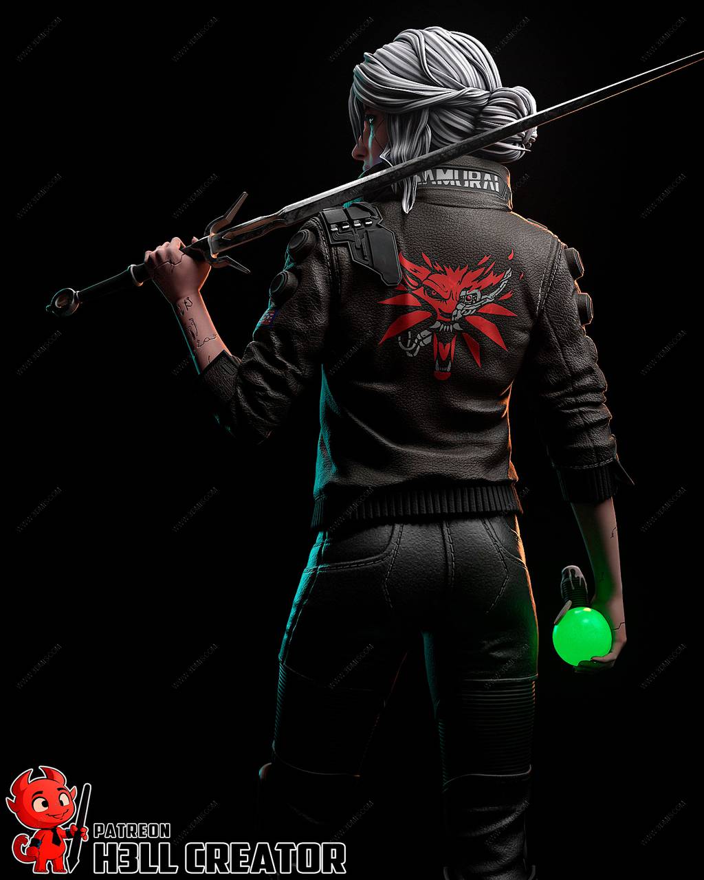 P站图纸印象馆 H3LL 猎魔人 希里 H3LL 猎魔人 希里