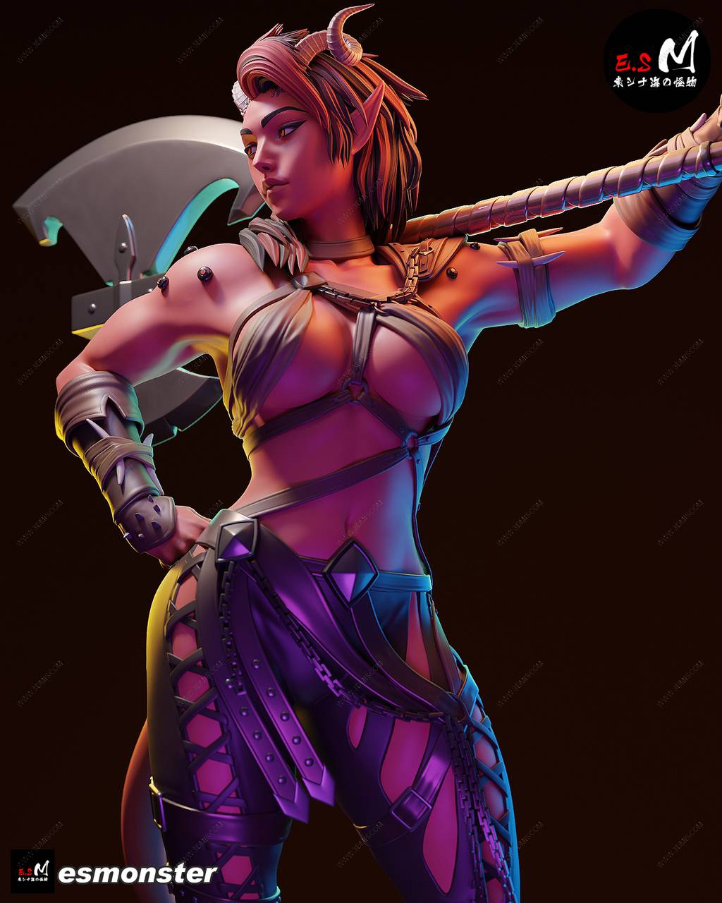 P站图纸印象馆 ESMonster 博德之门 卡菈克 ESMonster 博德之门 卡菈克