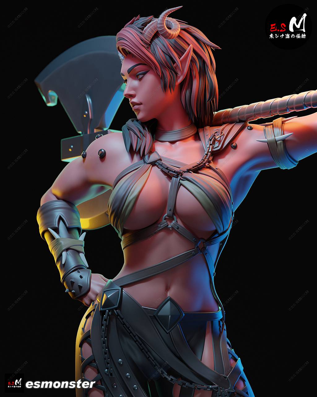 P站图纸印象馆 ESMonster 博德之门 卡菈克 ESMonster 博德之门 卡菈克