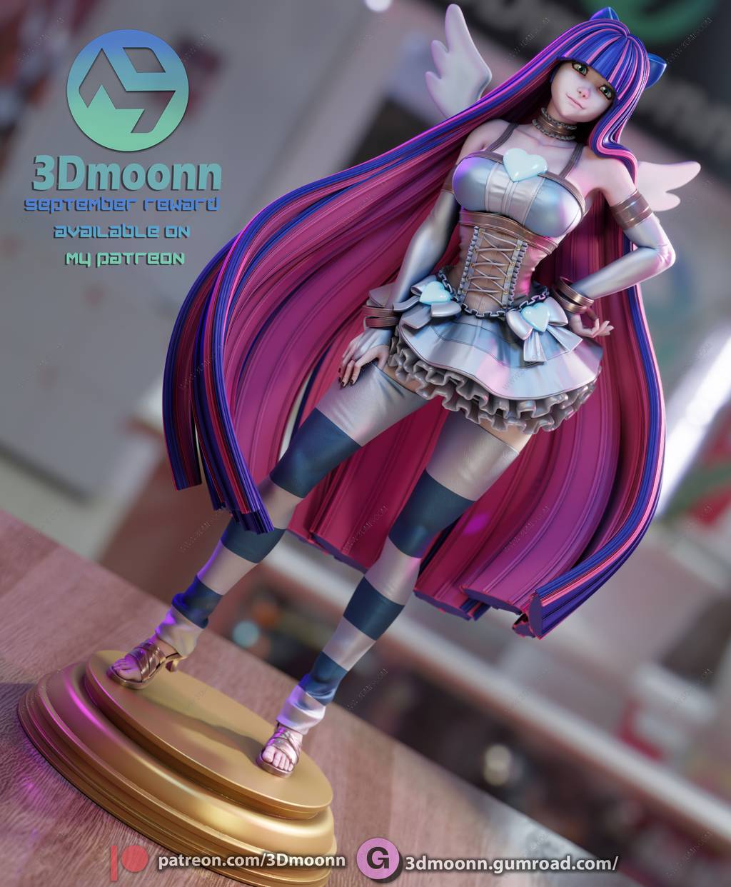 P站图纸印象馆 3Dmoonn 新吊带袜天使 史朵巾 3Dmoonn 新吊带袜天使 史朵巾