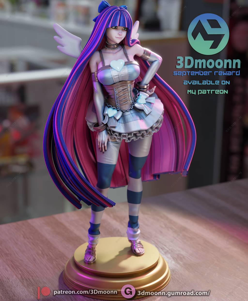 P站图纸印象馆 3Dmoonn 新吊带袜天使 史朵巾 3Dmoonn 新吊带袜天使 史朵巾