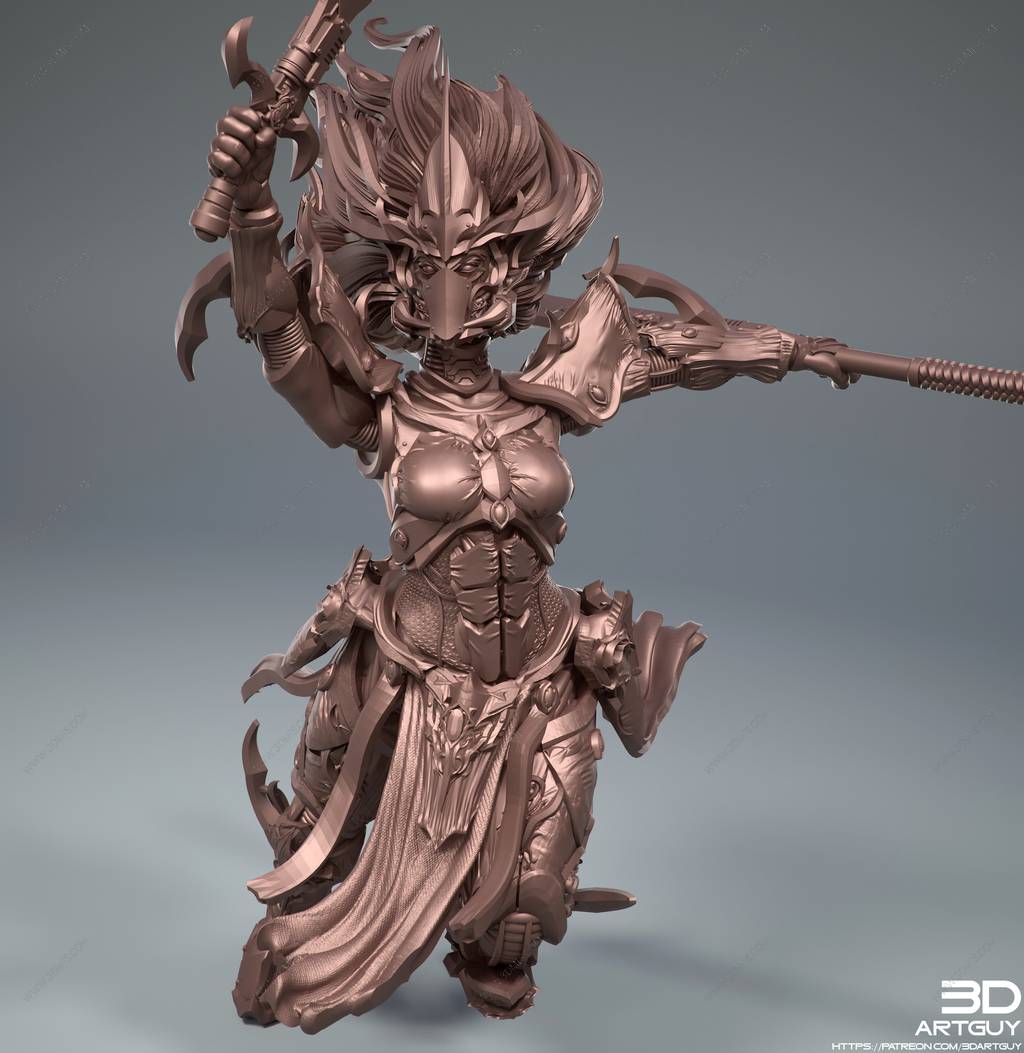 P站图纸印象馆 3DArtGuy 宇宙精灵战士 3DArtGuy 宇宙精灵战士