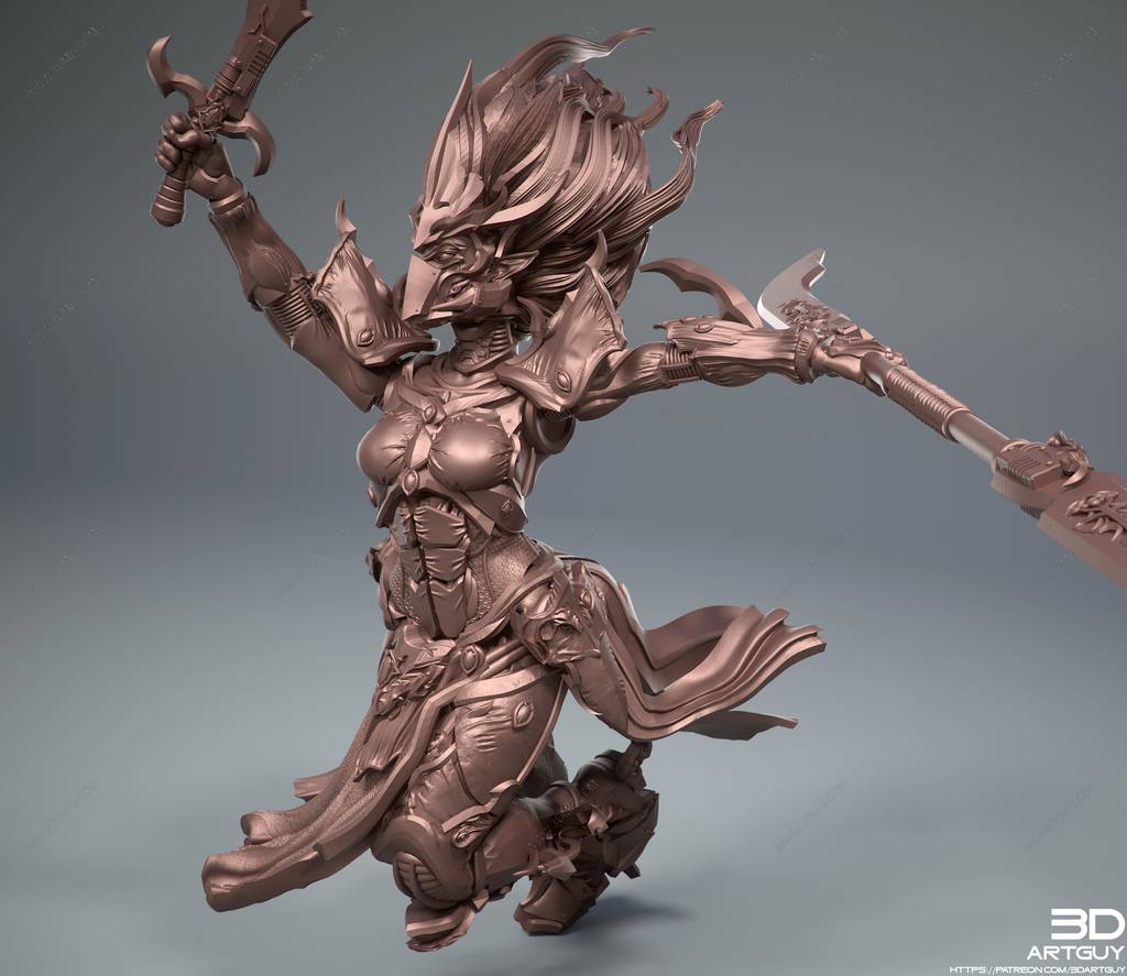P站图纸印象馆 3DArtGuy 宇宙精灵战士 3DArtGuy 宇宙精灵战士