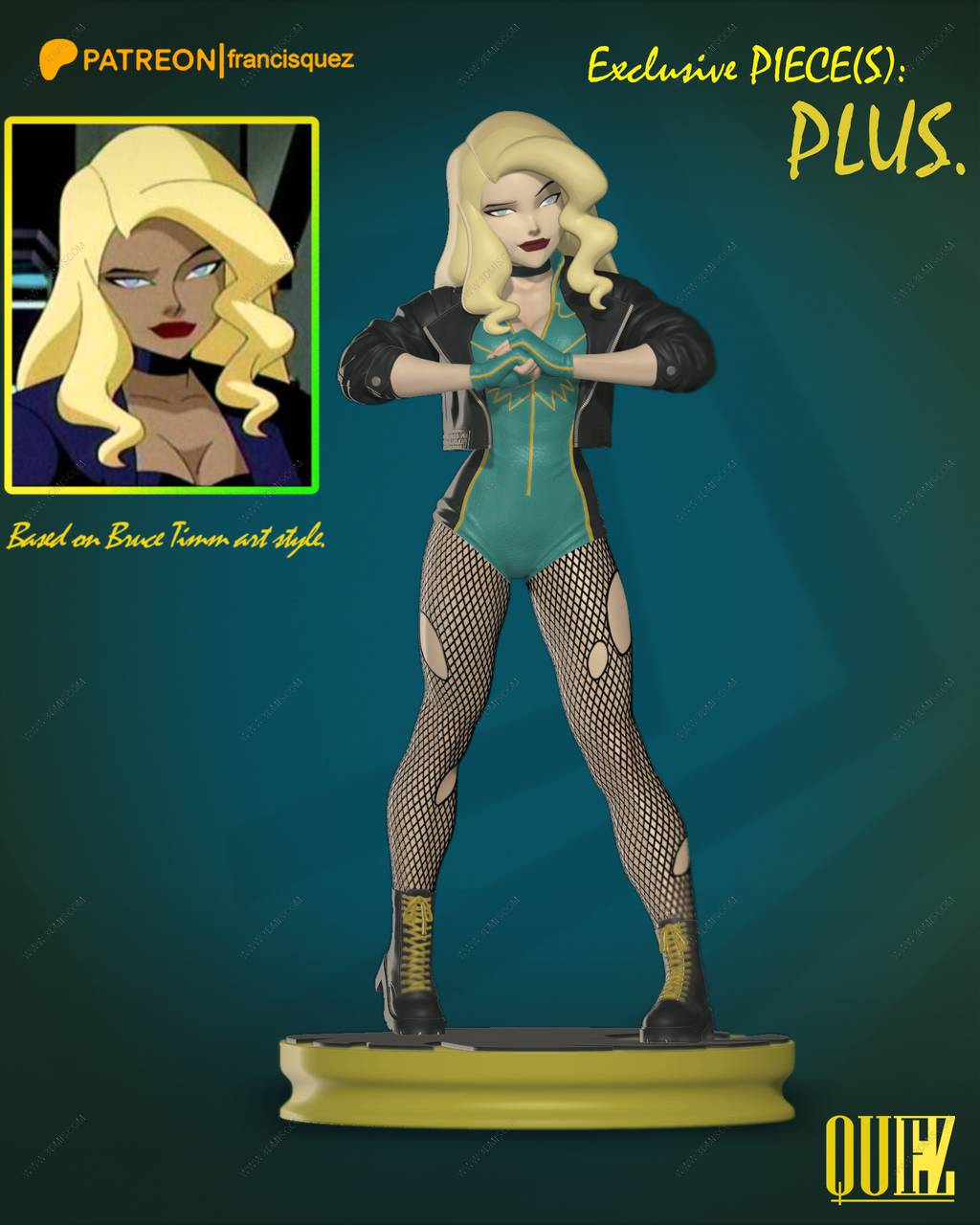 P站图纸印象馆 Francis Quez DC漫画 黑金丝雀 Francis Quez DC漫画 黑金丝雀