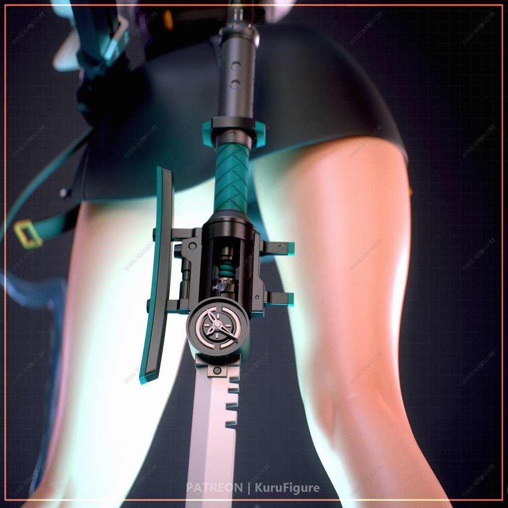 P站图纸印象馆 Kuru Figure 绝区零 月城柳 Kuru Figure 绝区零 月城柳