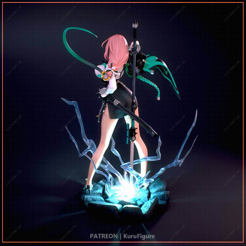 P站图纸印象馆 Kuru Figure 绝区零 月城柳 Kuru Figure 绝区零 月城柳