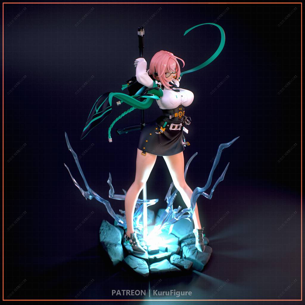 P站图纸印象馆 Kuru Figure 绝区零 月城柳 Kuru Figure 绝区零 月城柳