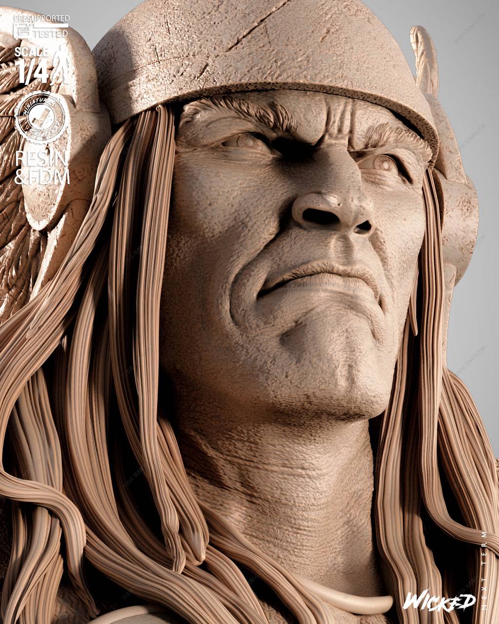 P站图纸印象馆 3DWicked 漫威 雷神索尔 3DWicked 漫威 雷神索尔