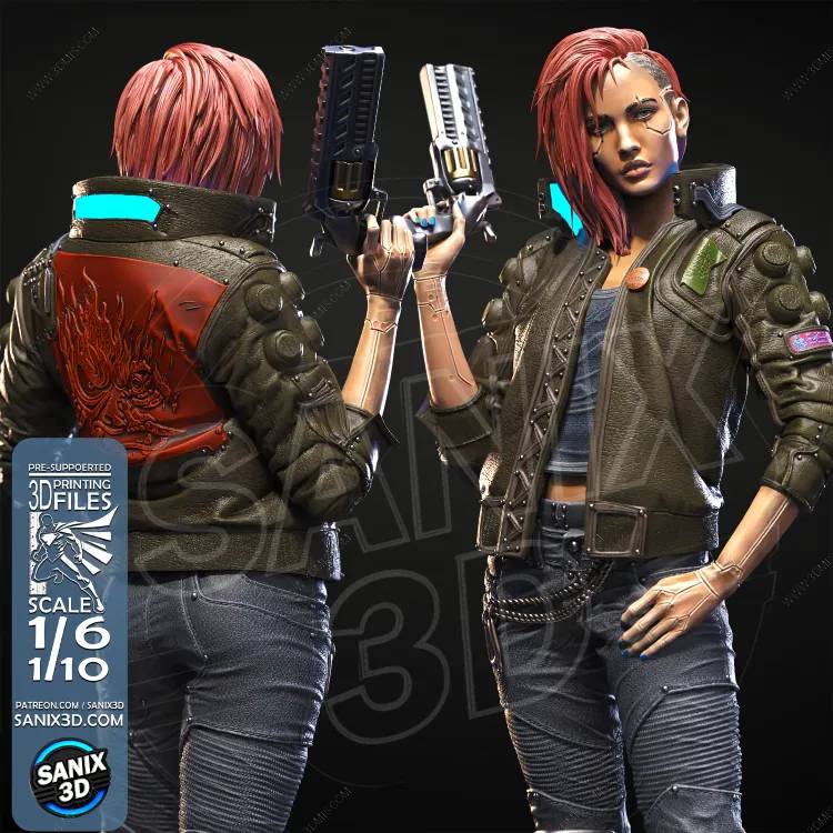 P站图纸印象馆 Sanix3d 赛博朋克 V Sanix3d 赛博朋克 V