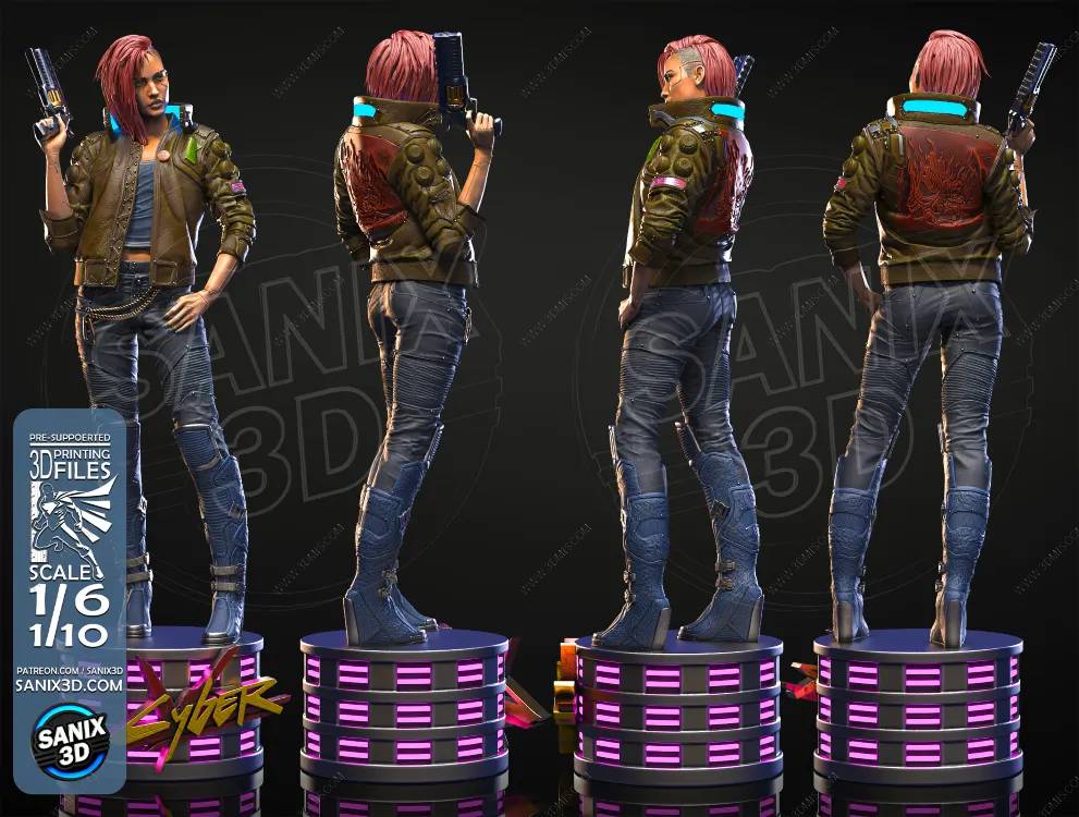 P站图纸印象馆 Sanix3d 赛博朋克 V Sanix3d 赛博朋克 V