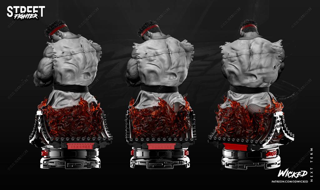 P站图纸印象馆 3DWicked 街头霸王 隆 3DWicked 街头霸王 隆