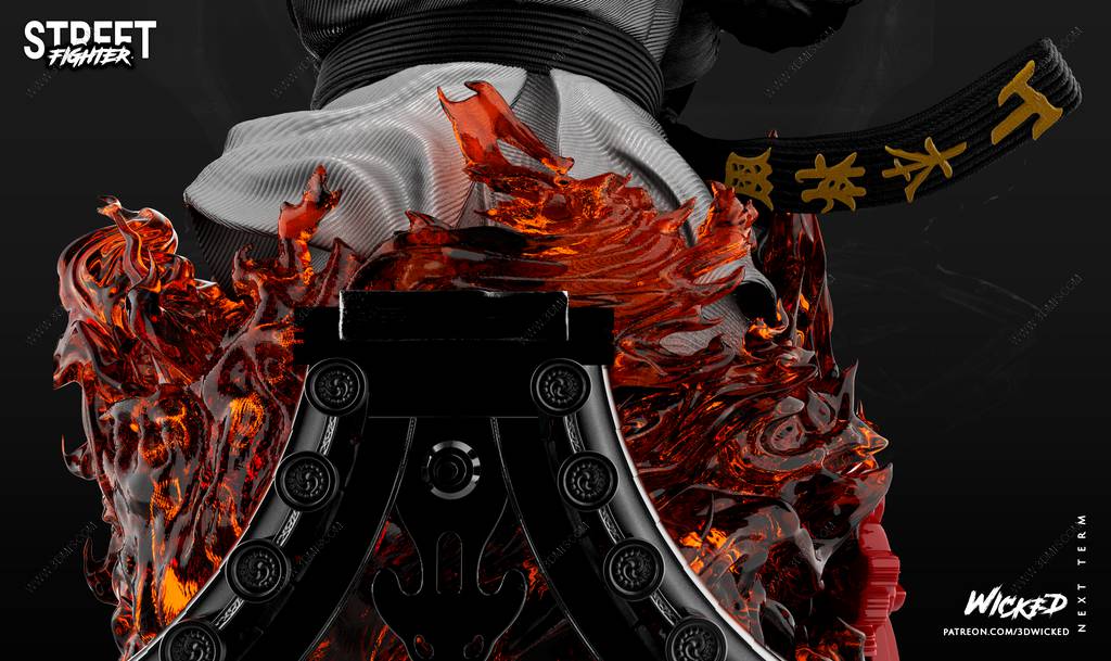 P站图纸印象馆 3DWicked 街头霸王 隆 3DWicked 街头霸王 隆