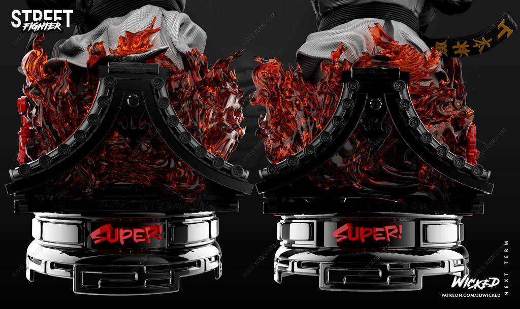 P站图纸印象馆 3DWicked 街头霸王 隆 3DWicked 街头霸王 隆