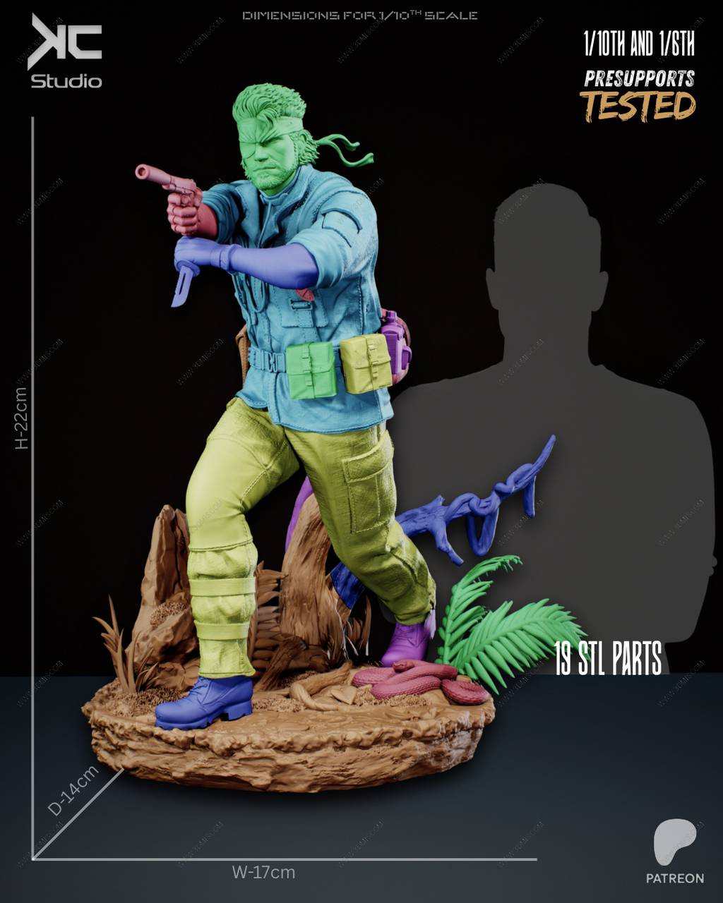 P站图纸印象馆 KcStudio 合金装备 斯内克 KcStudio 合金装备 斯内克