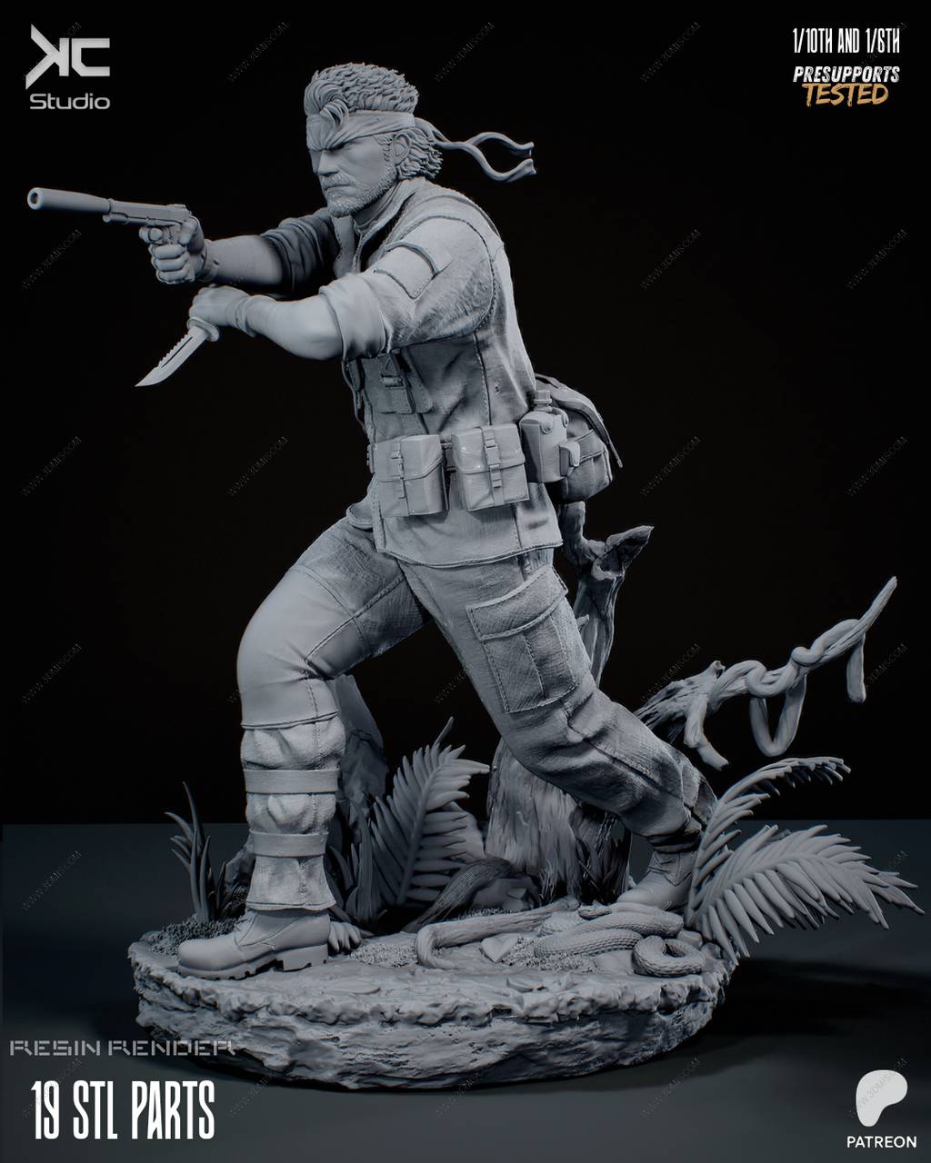 P站图纸印象馆 KcStudio 合金装备 斯内克 KcStudio 合金装备 斯内克