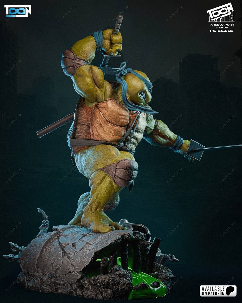 P站图纸印象馆 Toon Studios 忍者神龟 李奥纳 Toon Studios 忍者神龟 李奥纳