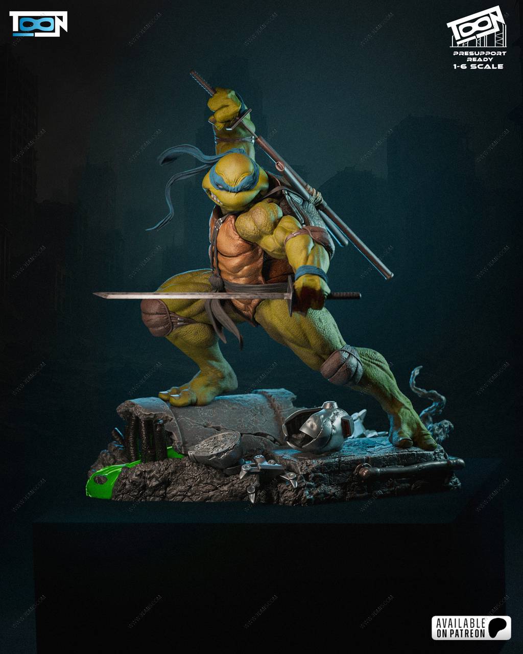 P站图纸印象馆 Toon Studios 忍者神龟 李奥纳 Toon Studios 忍者神龟 李奥纳