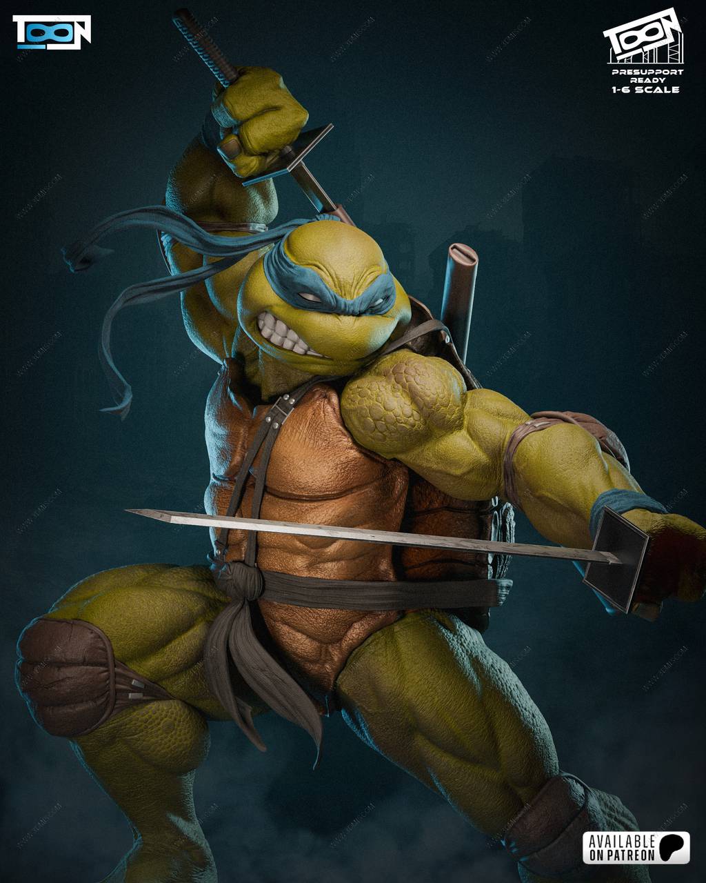 P站图纸印象馆 Toon Studios 忍者神龟 李奥纳 Toon Studios 忍者神龟 李奥纳