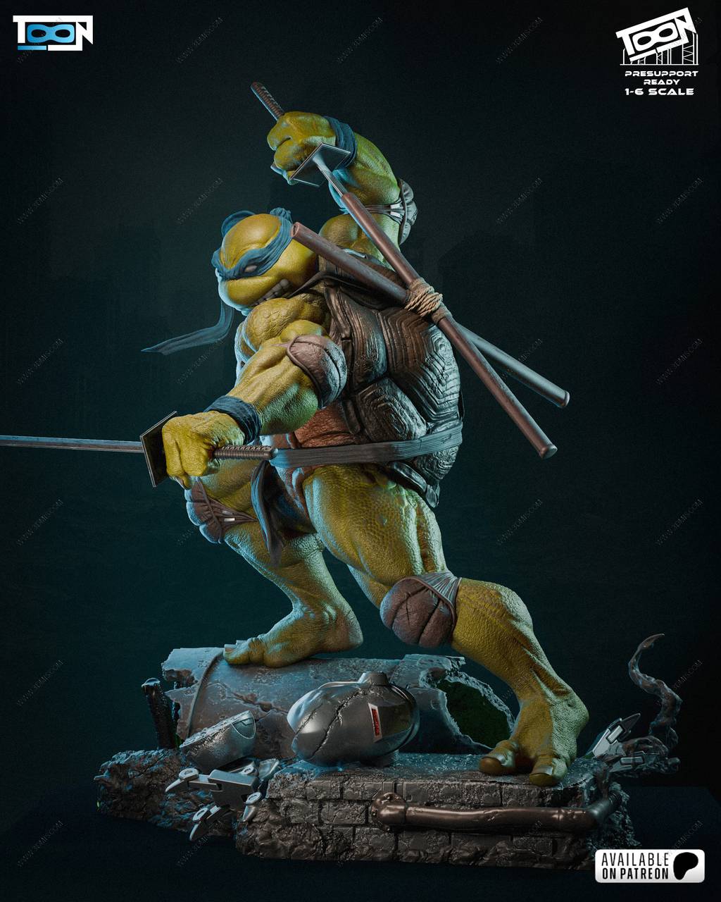 P站图纸印象馆 Toon Studios 忍者神龟 李奥纳 Toon Studios 忍者神龟 李奥纳