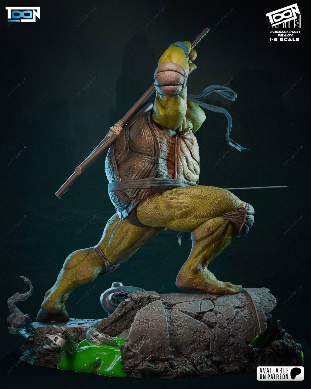 P站图纸印象馆 Toon Studios 忍者神龟 李奥纳 Toon Studios 忍者神龟 李奥纳