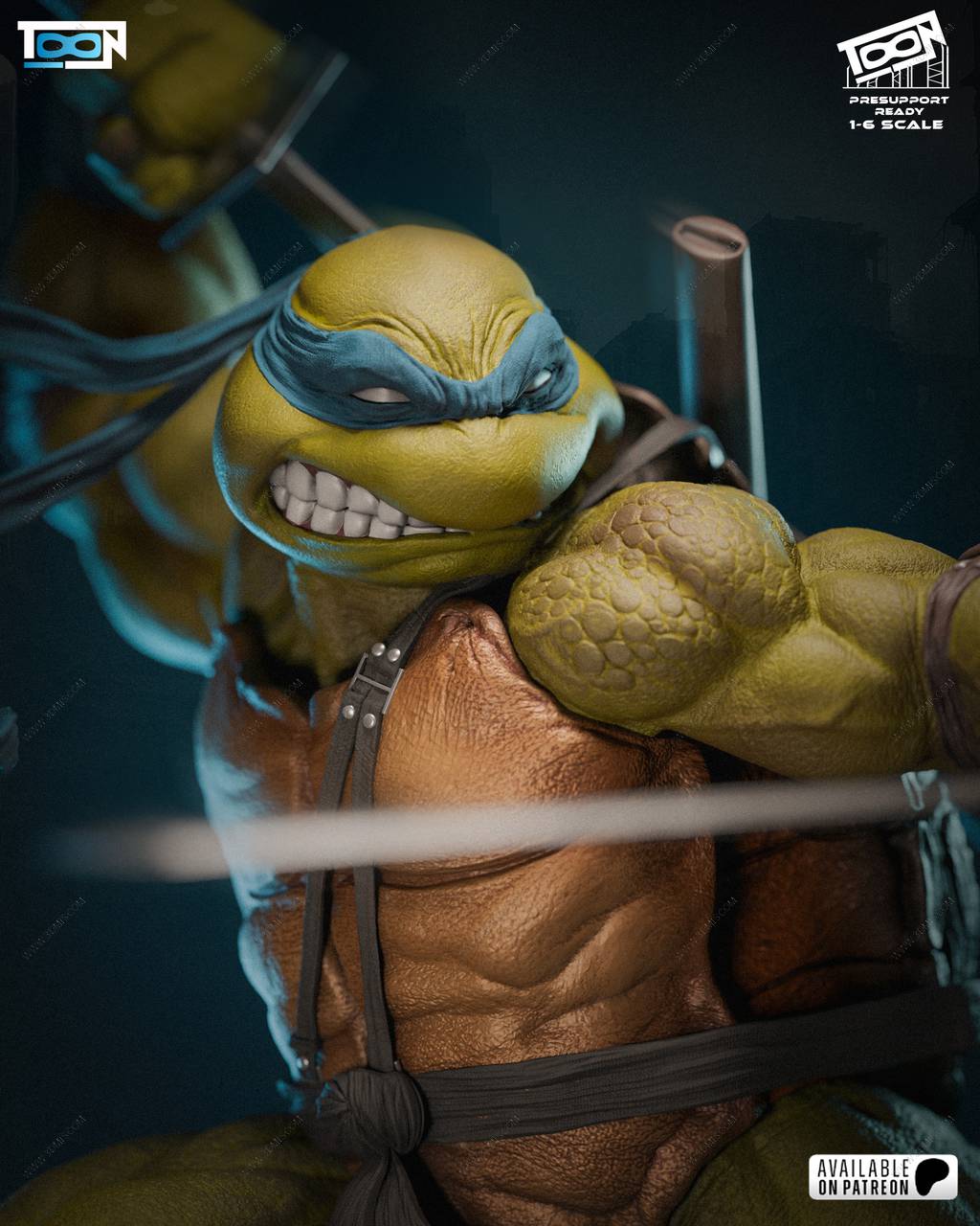 P站图纸印象馆 Toon Studios 忍者神龟 李奥纳 Toon Studios 忍者神龟 李奥纳